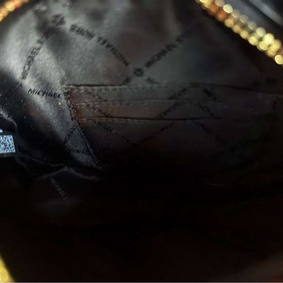 Michael Kors Jet Set Travel Medium Saffiano Leather Crossbody Bag Black - Picture 8 of 9